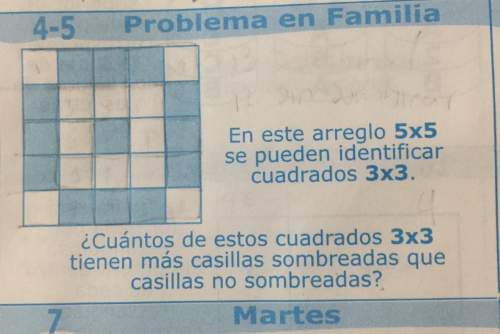 En este arreglo 5x5 se pueden identificar cuadrados 3x3. ¿cuántos de estos cuadrados 3x3 tienen más