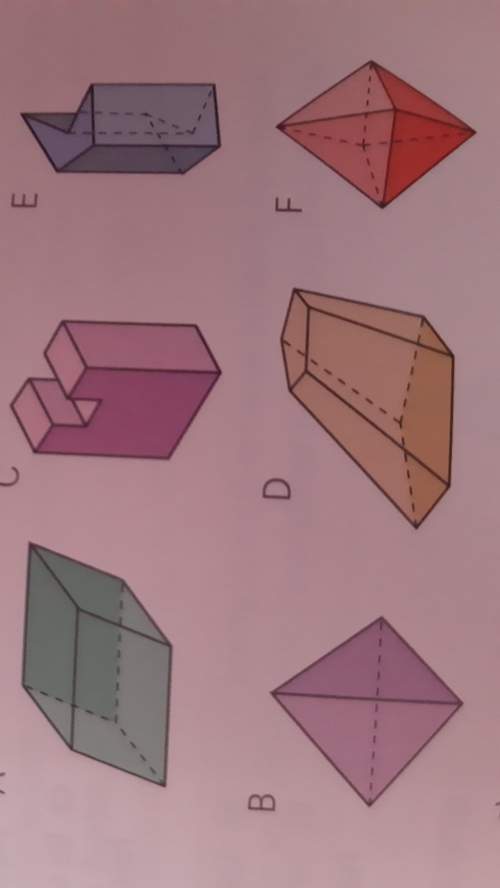 57 observa estos poliedros a) escribe en tu cuaderno el número de caras, vértices y aristas de cada